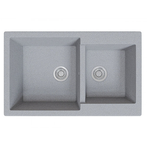 Мойка врезная Vivat 765020 2Ч МатСерый