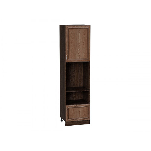 2336*600* Шкаф пенал с 1-ой дверцей и ящиком под технику Шале Brown Dreamline Graphite