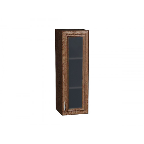 920*300* Шкаф верхний с 1-ой остекленной дверцей Шале Brown Dreamline Graphite