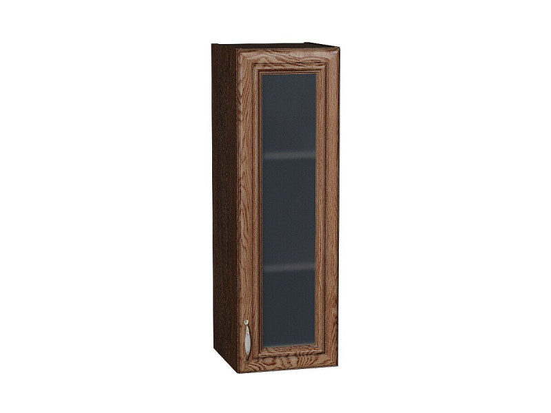920*300* Шкаф верхний с 1-ой остекленной дверцей Шале Brown Dreamline Graphite