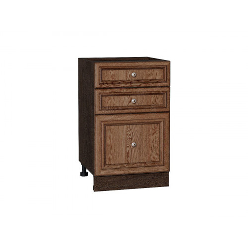 816*500* Шкаф нижний с 3-мя ящиками Шале Brown Dreamline Graphite