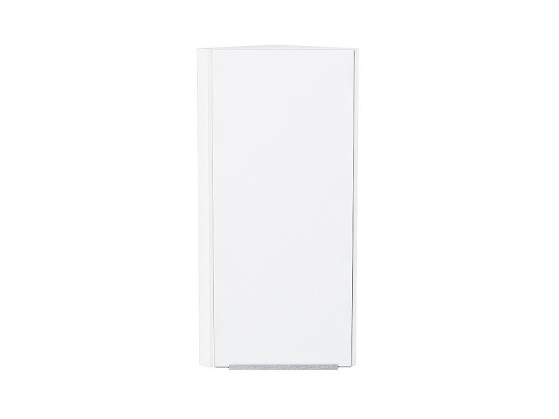 920*300*306 Шкаф верхний торцевой Фьюжн Silky White Белый