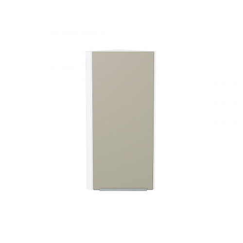 920*300*306 Шкаф верхний торцевой Фьюжн Silky Grey Белый