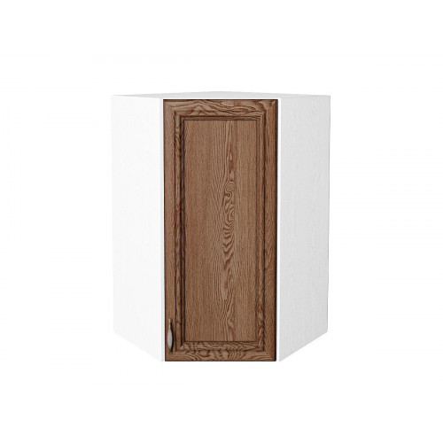 920*600*600 Шкаф верхний угловой Шале Brown Dreamline Белый