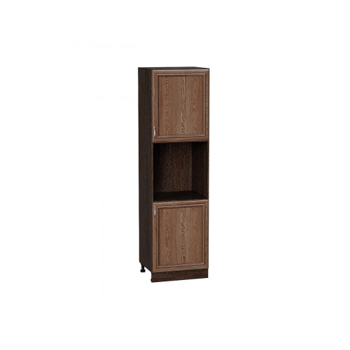 2132*600* Шкаф пенал с 2-мя дверцами под технику Шале Brown Dreamline Graphite